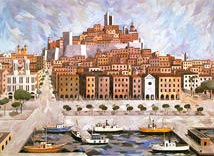 Cagliari in un collage di C.Cannelles